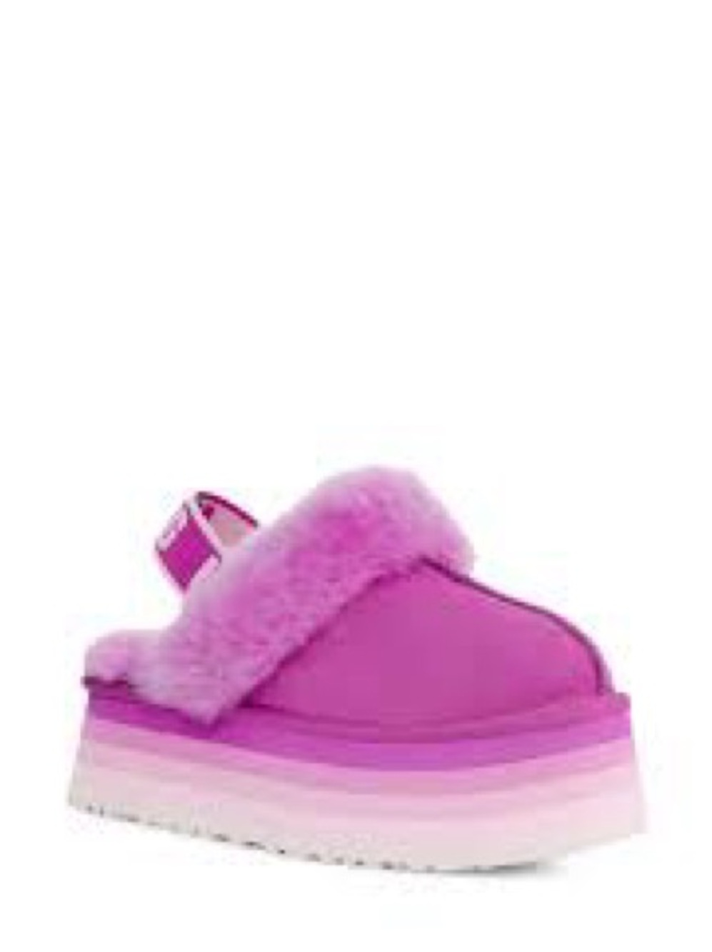 NEW UGG Funkette Platform Slippers Pink & Purple Size 7 💕